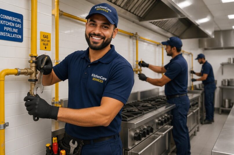 Commercial Kitchen Gas Pipeline Installation in Hyderabad the Kitchen Care Co
